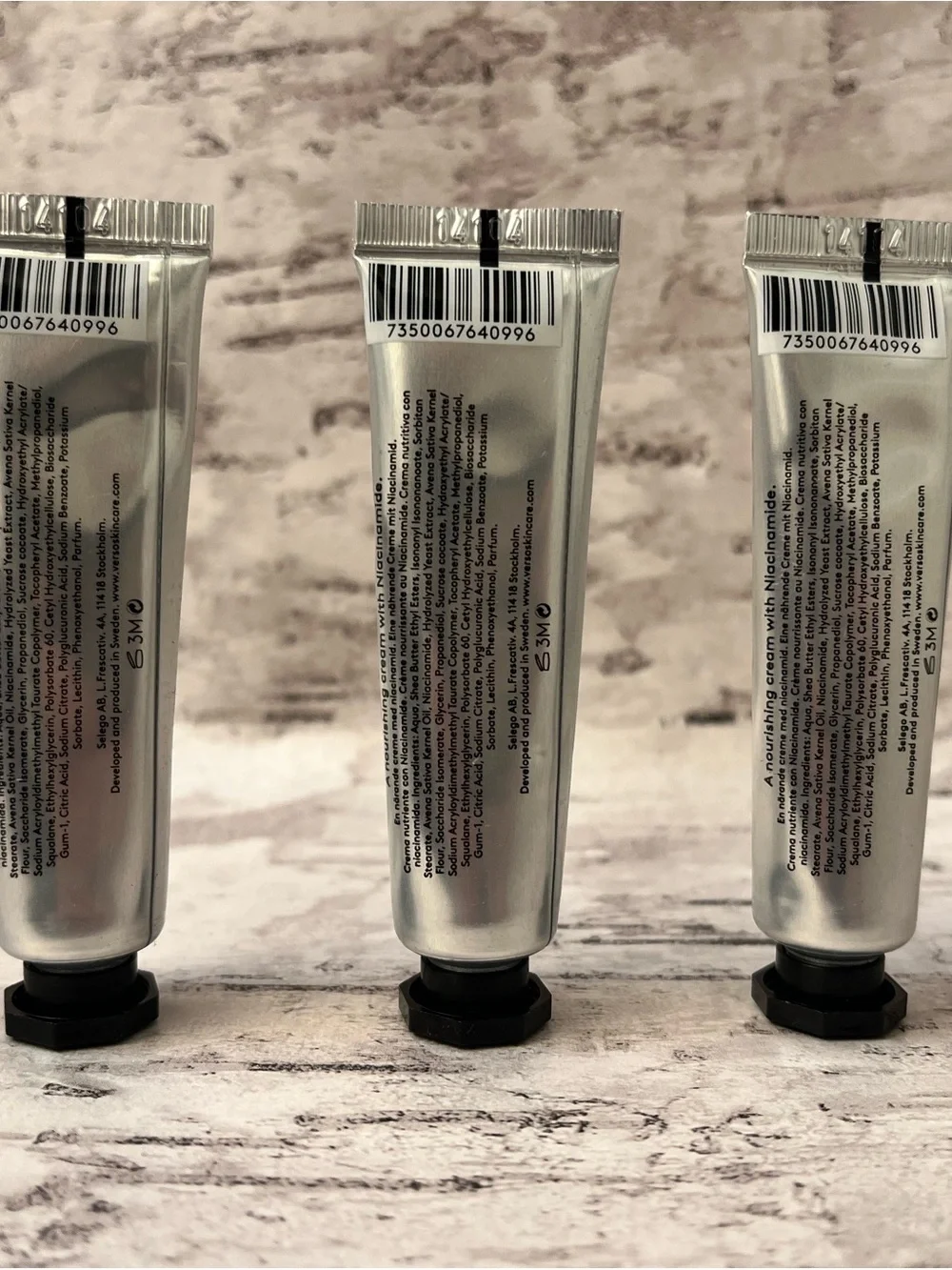Verso Nourishing Cream with Niacinamide | Set of 3 | Deluxe Travel Size | New